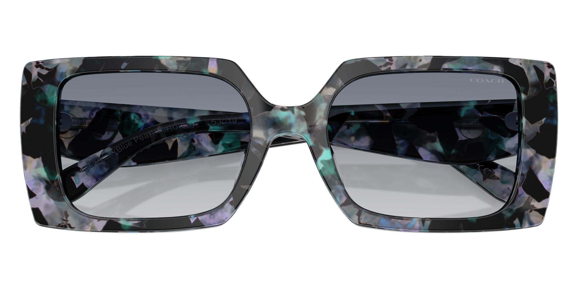 Coach HC8409U CW224 584535 53 - Blue Pearl Tortoise / Blue Purple Gradient #id:hc8409u584535_s:106120