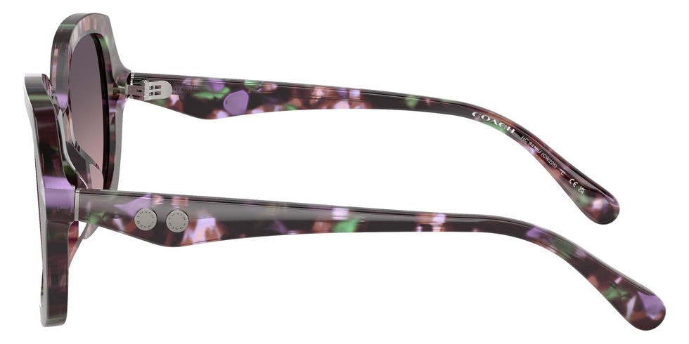 Coach HC8410U CW225 584346 56 - Amethyst Pearl Tortoise / Smoke Purple Gradient #id:hc8410u584346_s:102110