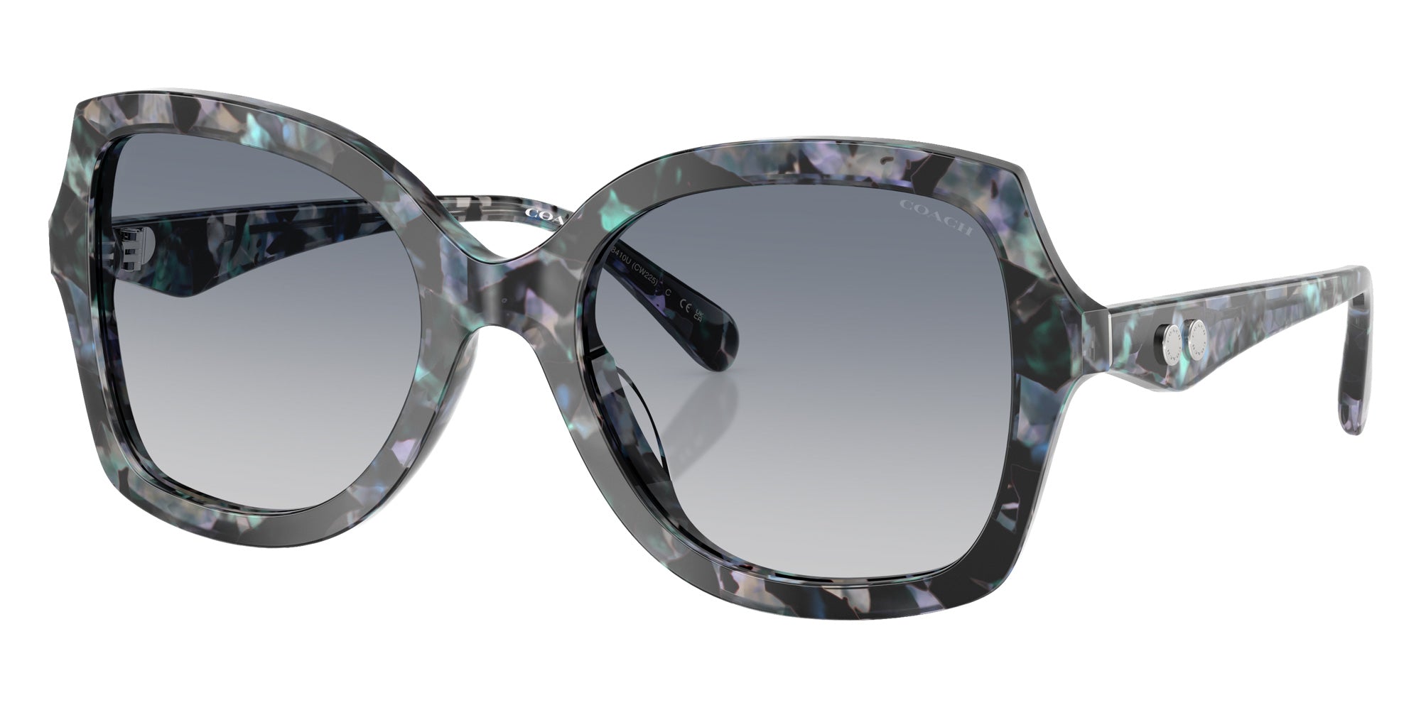 Coach HC8410U CW225 584535 56 - Blue Pearl Tortoise / Blue Purple Gradient #id:hc8410u584535_s:106105