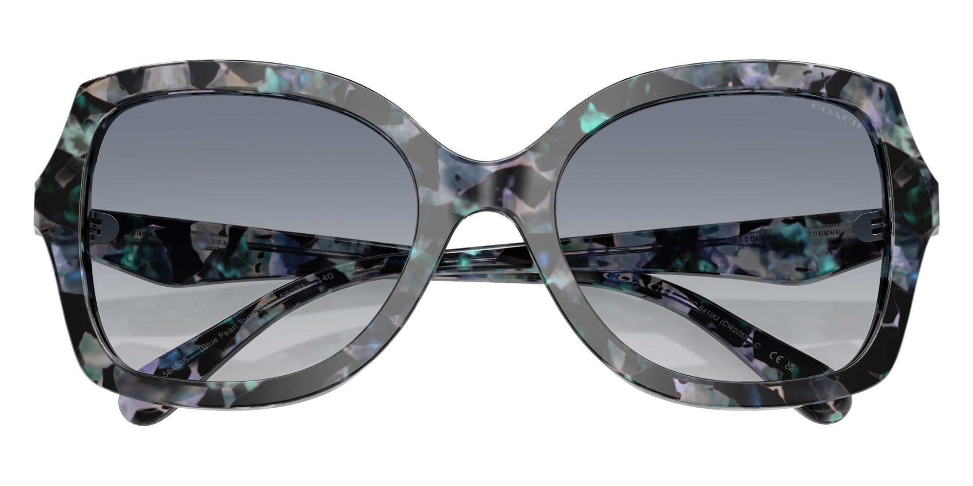 Coach HC8410U CW225 584535 56 - Blue Pearl Tortoise / Blue Purple Gradient #id:hc8410u584535_s:106120