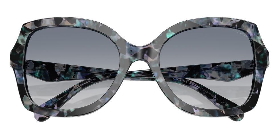 Coach HC8410U CW225 584535 56 - Blue Pearl Tortoise / Blue Purple Gradient #id:hc8410u584535_s:106120