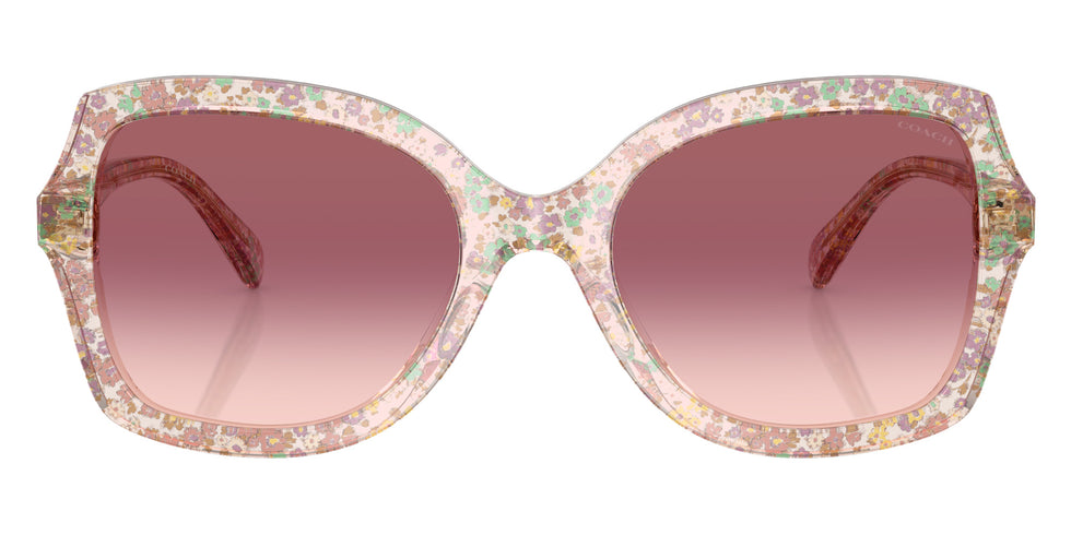 Coach HC8410U CW225 58947W 56 - Transparent Floral Field / Purple Pink Gradient #id:hc8410u58947w_s:108100