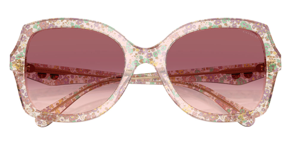 Coach HC8410U CW225 58947W 56 - Transparent Floral Field / Purple Pink Gradient #id:hc8410u58947w_s:108120