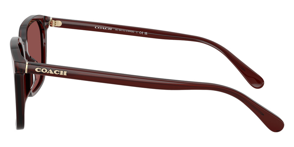 Coach HC8411U CW405 585075 55 - Transparent Mahogany / Wine Solid #id:hc8411u585075_s:106110