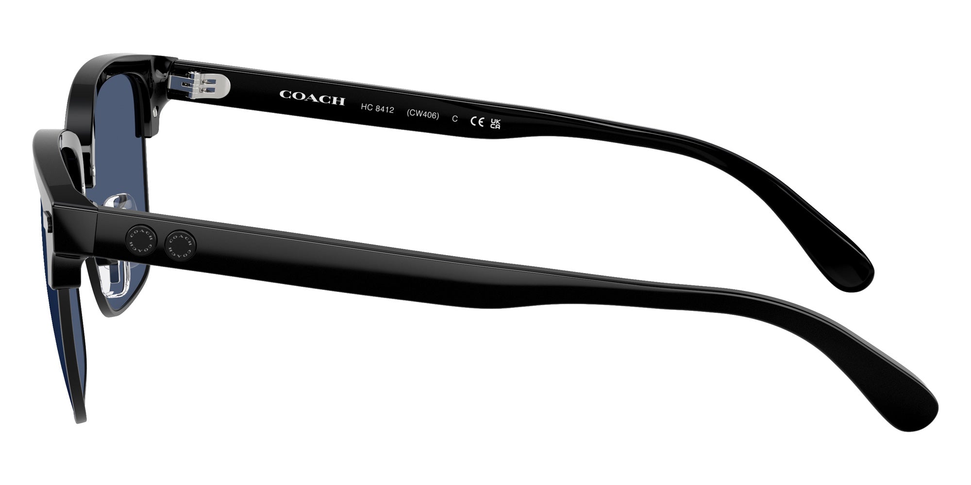 Coach HC8412 CW406 500280 56 - Black / Blue Solid #id:hc8412500280_s:100110