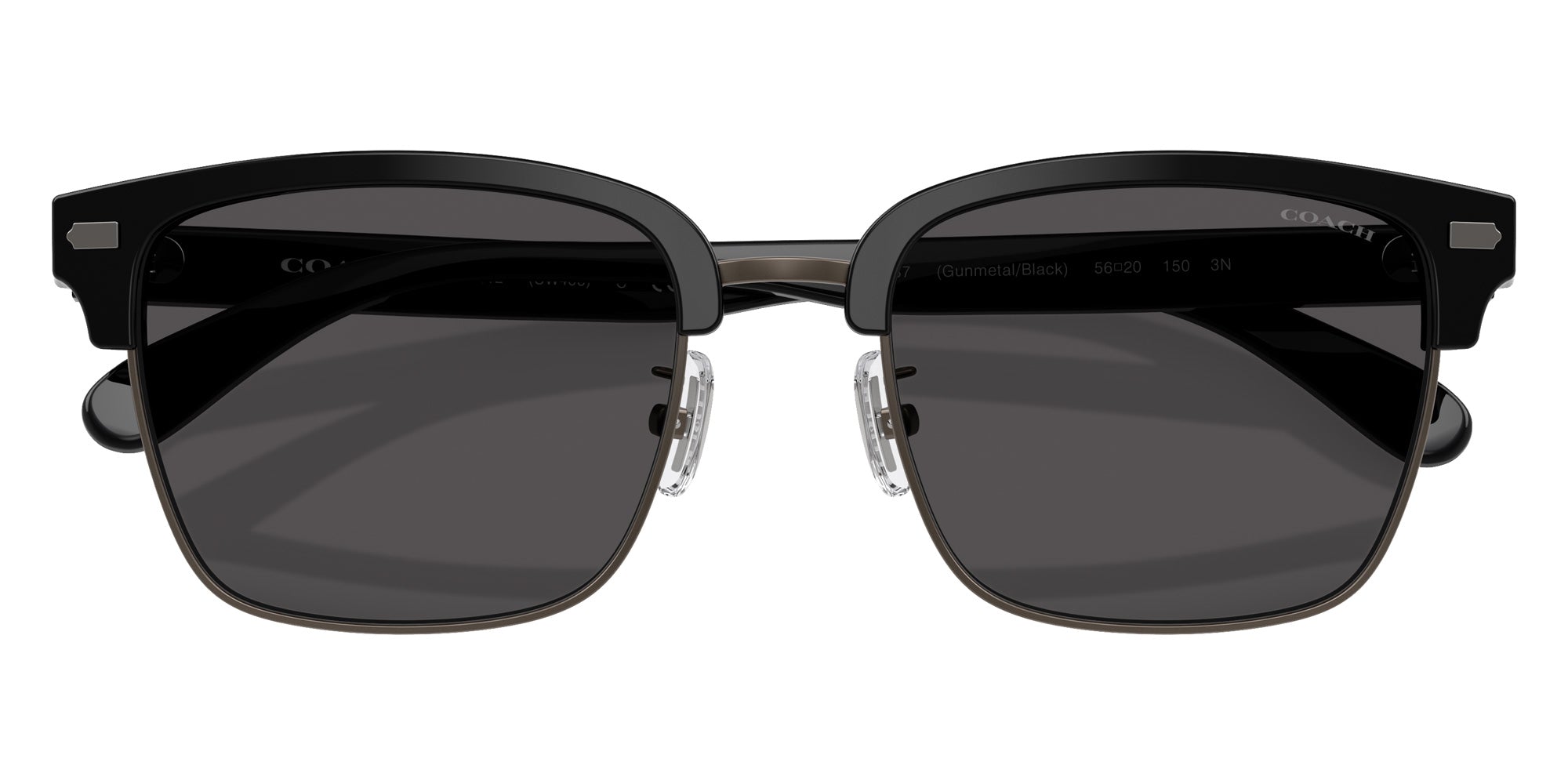 Coach HC8412 CW406 500287 56 - Gunmetal/Black / Gray Solid #id:hc8412500287_s:102120