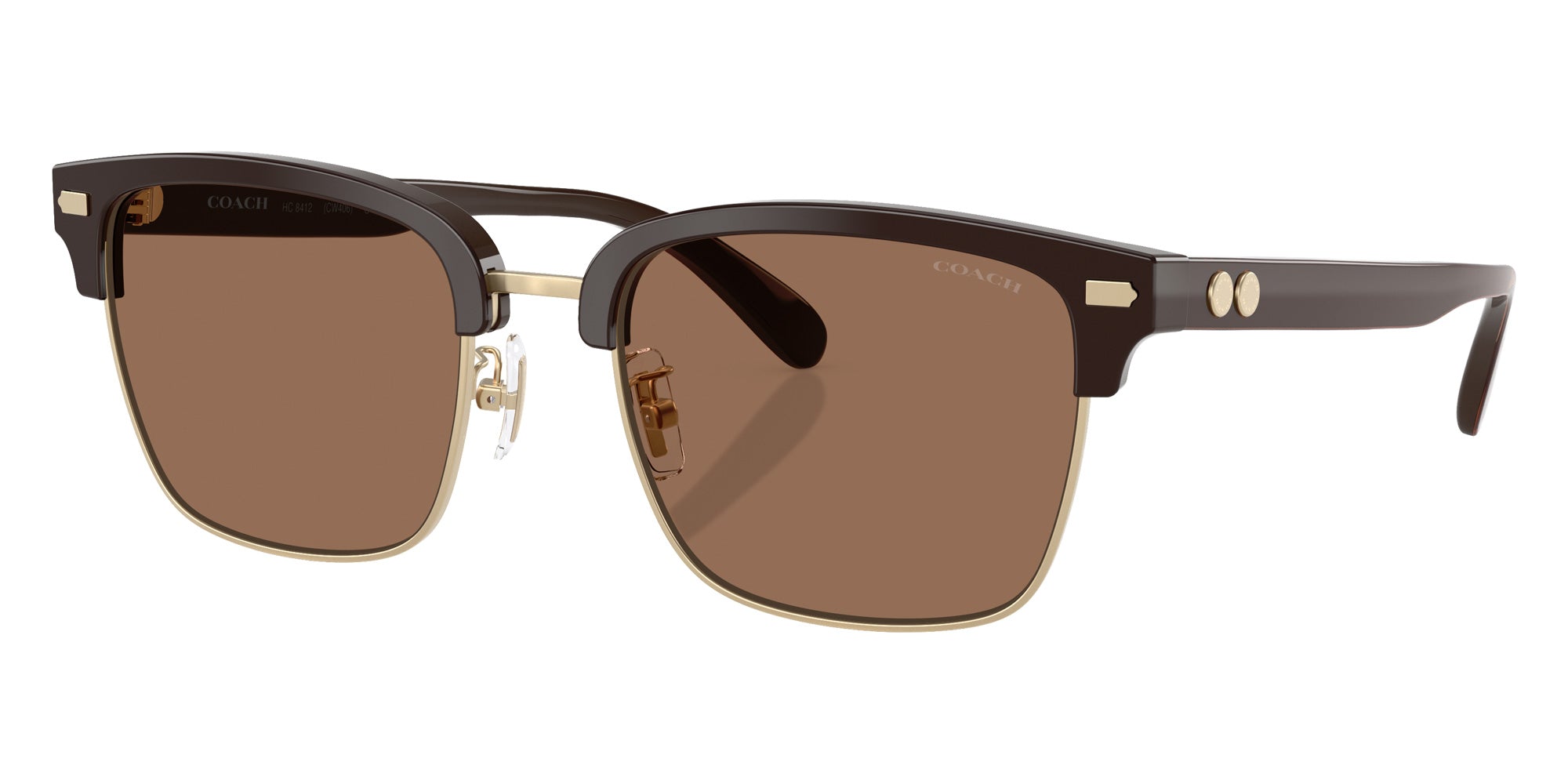 Coach HC8412 CW406 554273 56 - Light Gold/Brown / Brown Solid #id:hc8412554273_s:106105