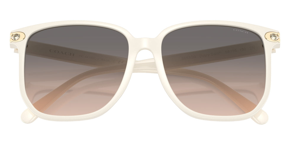 Coach HC8413BD CW419 5853G9 58 - Ivory Solid / Warm Gray Gradient #id:hc8413bd5853g9_s:108120