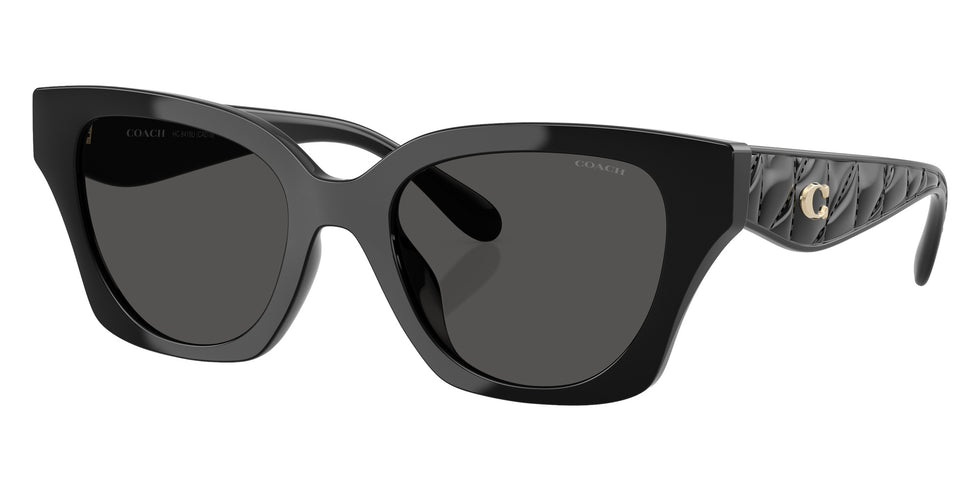 Coach HC8418U CAD18 500287 53 - Black / Gray Solid #id:hc8418u500287_s:100105