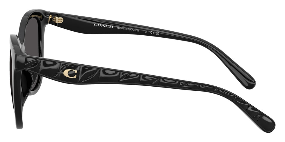 Coach HC8419U CAD25 500287 55 - Black / Gray Solid #id:hc8419u500287_s:102110