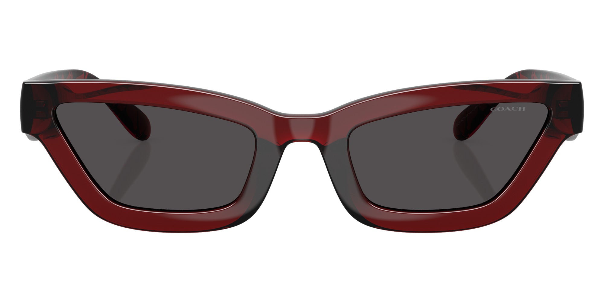 Coach HC8420U CAD28 587487 55 - Transparent Deep Red / Gray Solid #id:hc8420u587487_s:102100