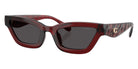 Coach HC8420U CAD28 587487 55 - Transparent Deep Red / Gray Solid #id:hc8420u587487_s:102105