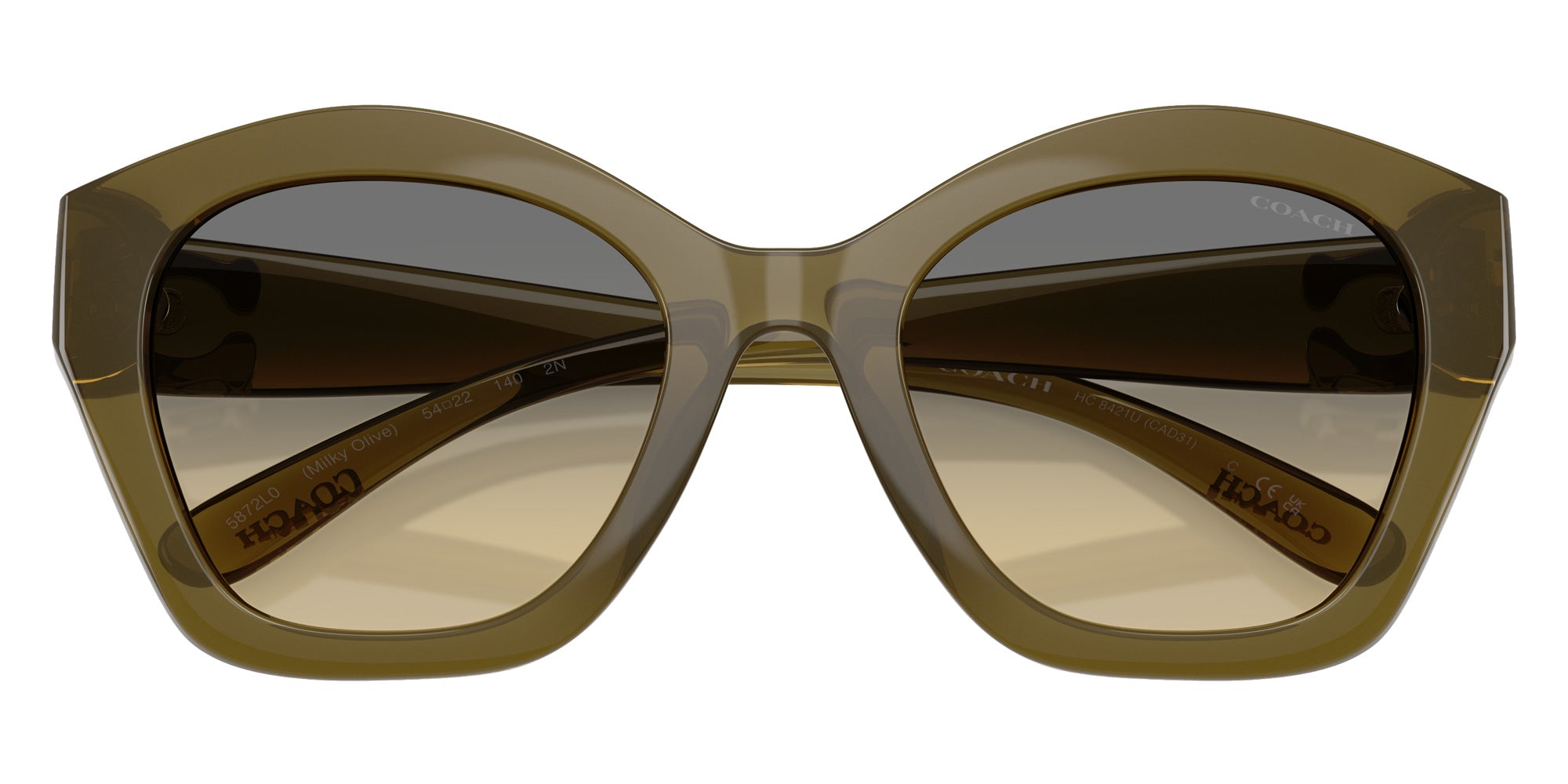 Coach HC8421U CAD31 5872L0 54 - Milky Olive / Gray Olive Gradient #id:hc8421u5872l0_s:110120