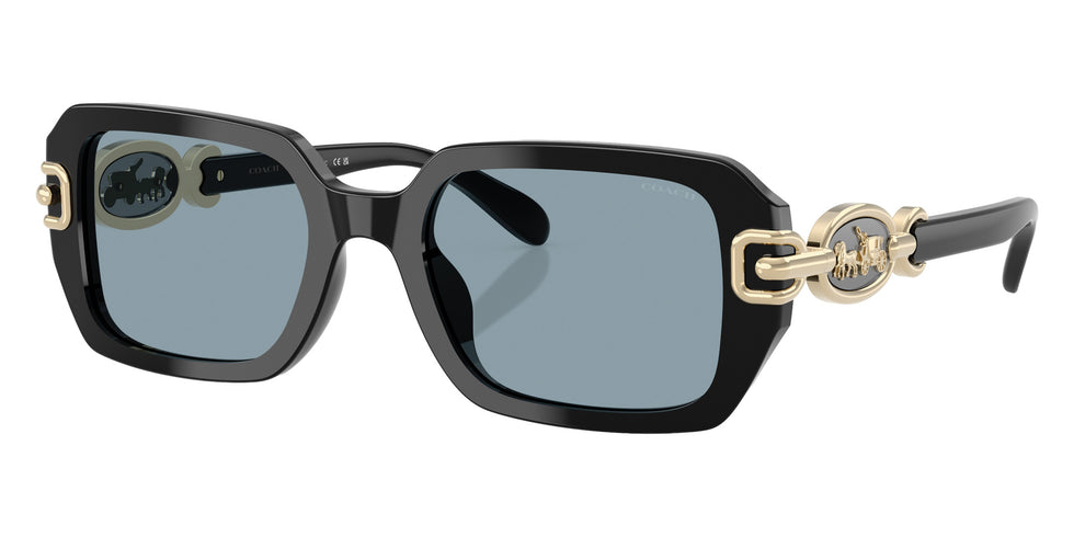 Coach HC8425U CAD74 500272 52 - Black / Blue Solid #id:hc8425u500272_s:100105