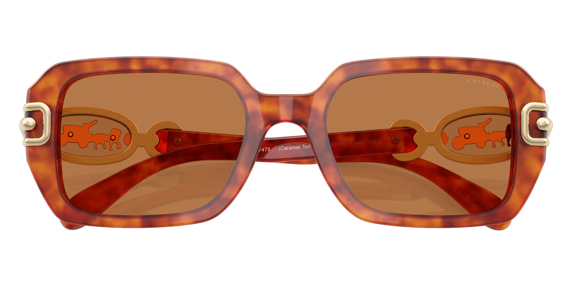 Coach HC8425U CAD74 577473 52 - Caramel Tortoise / Amber Solid #id:hc8425u577473_s:102120
