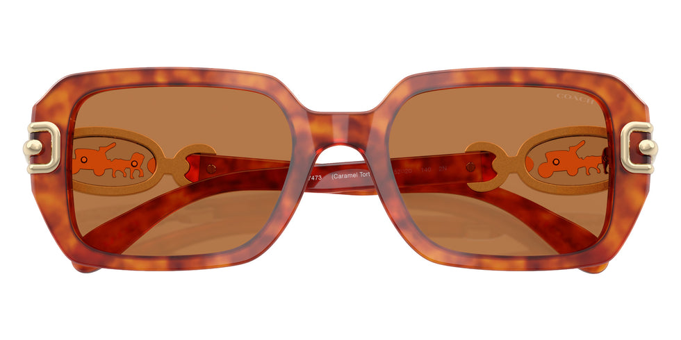 Coach HC8425U CAD74 577473 52 - Caramel Tortoise / Amber Solid #id:hc8425u577473_s:102120