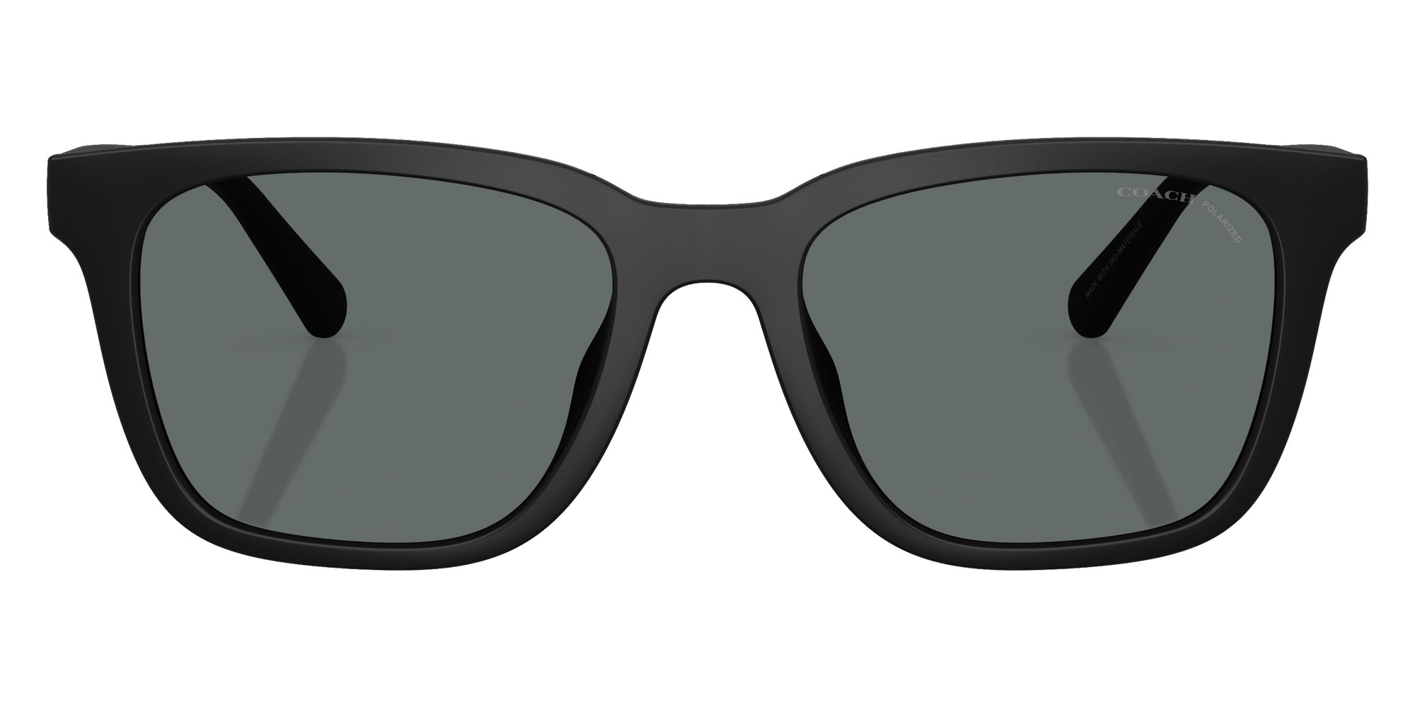 Coach HC8426U CAD81 500281 54 - Matte Black / Gray Solid Polarized #id:hc8426u500281_s:100100