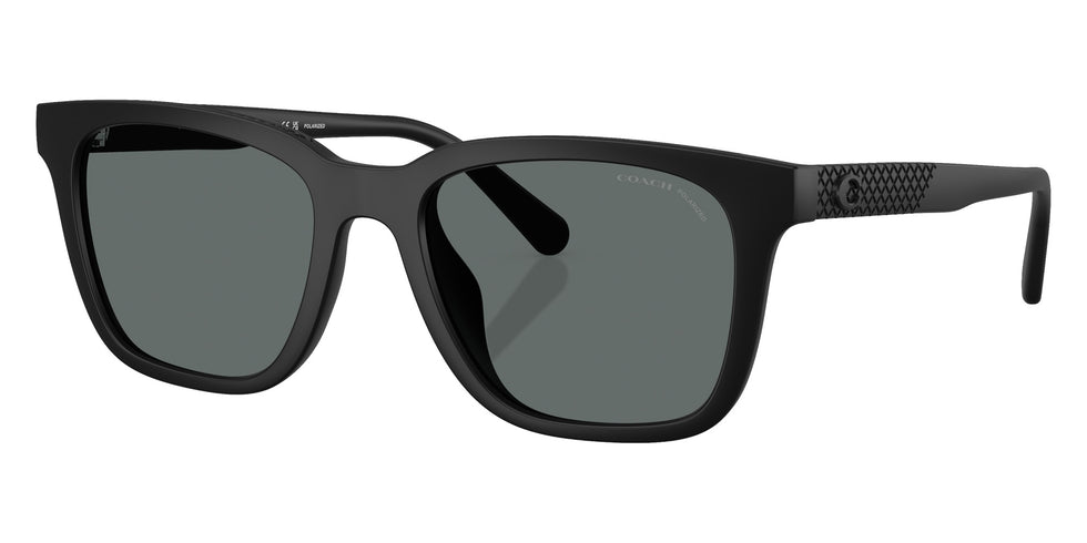 Coach HC8426U CAD81 500281 54 - Matte Black / Gray Solid Polarized #id:hc8426u500281_s:100105