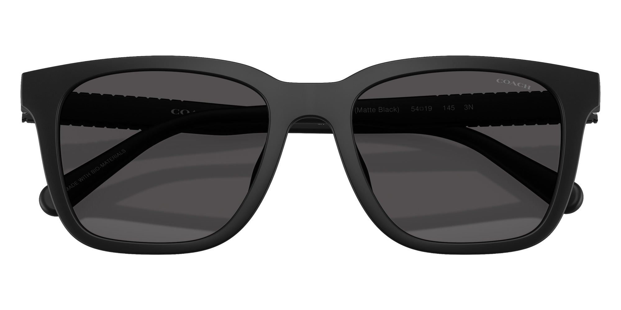Coach HC8426U CAD81 500287 54 - Matte Black / Gray Solid #id:hc8426u500287_s:102120