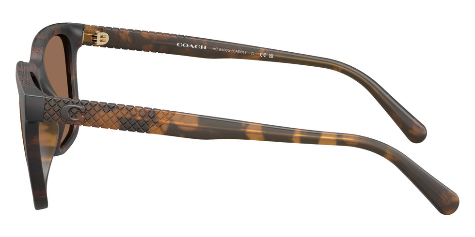 Coach HC8426U CAD81 512073 54 - Matte Dark Tortoise / Brown Solid #id:hc8426u512073_s:104110