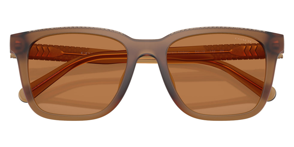 Coach HC8426U CAD81 587673 54 - Matte Transparent Amber / Amber Solid #id:hc8426u587673_s:108120