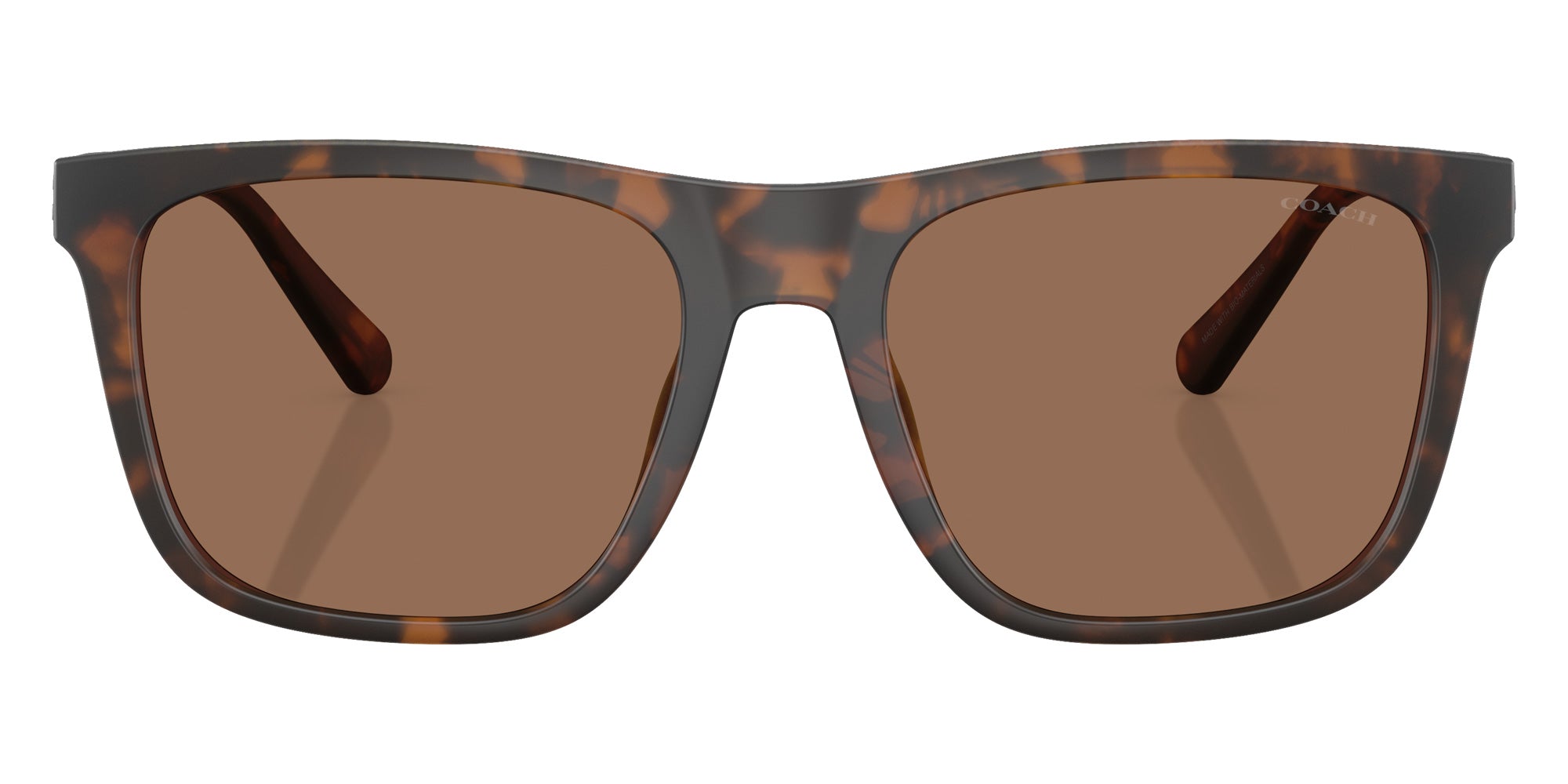 Coach HC8427U CAE78 512073 57 - Matte Dark Tortoise / Brown Solid #id:hc8427u512073_s:102100