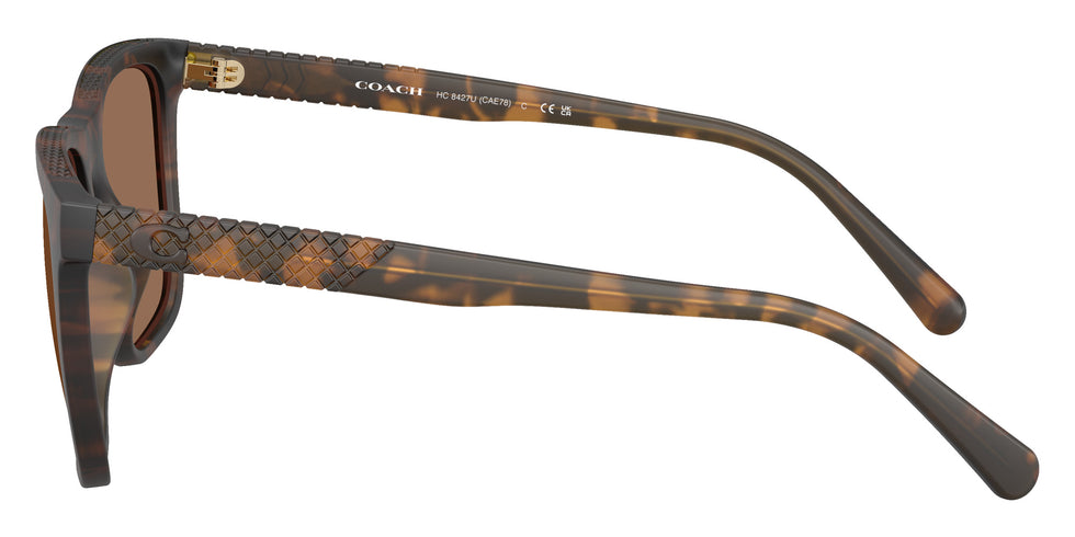 Coach HC8427U CAE78 512073 57 - Matte Dark Tortoise / Brown Solid #id:hc8427u512073_s:102110