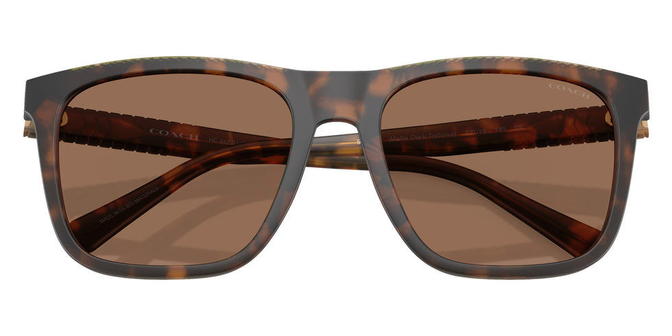 Coach HC8427U CAE78 512073 57 - Matte Dark Tortoise / Brown Solid #id:hc8427u512073_s:102120