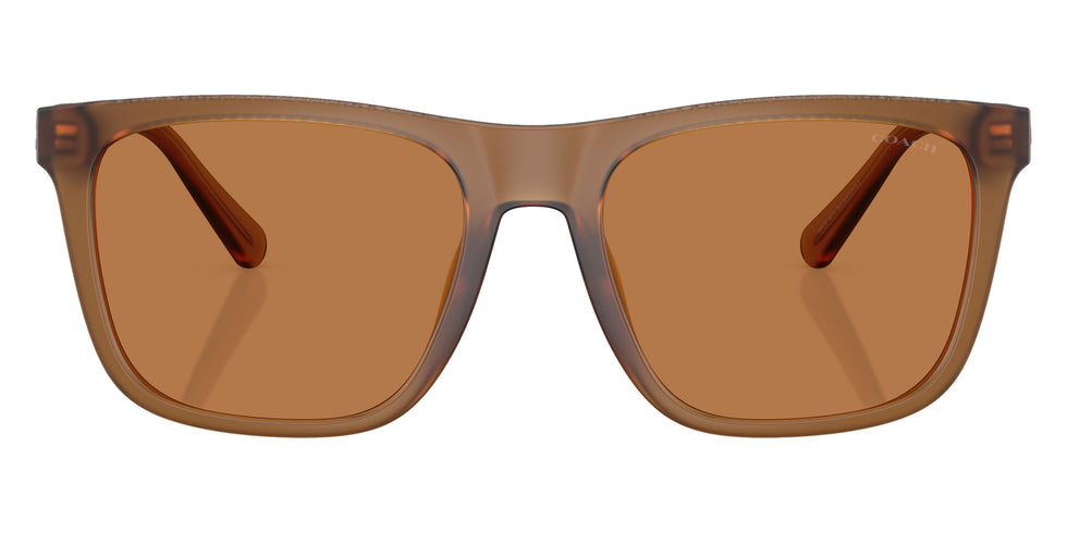 Coach HC8427U CAE78 587673 57 - Matte Transparent Amber / Amber Solid #id:hc8427u587673_s:104100