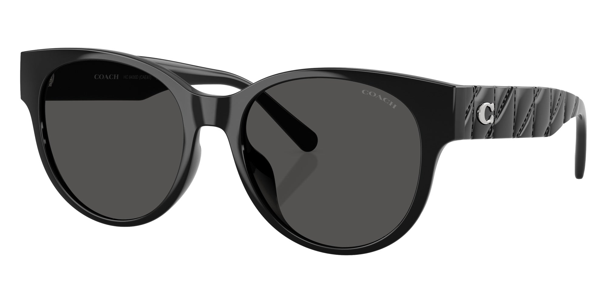 Coach HC8430D CAE87 500287 56 - Black / Gray Solid #id:hc8430d500287_s:102105