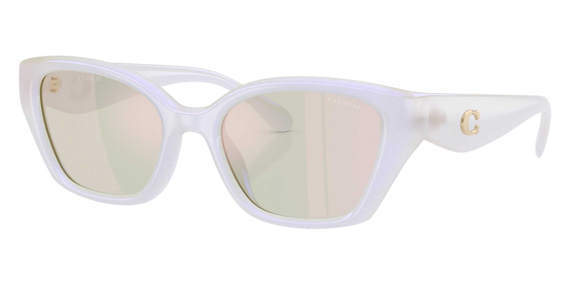 Coach HC8434U CBY91 5903RG 53 - Metallic Pearl / Metallic Flash Mirrored #id:hc8434u5903rg_s:108105