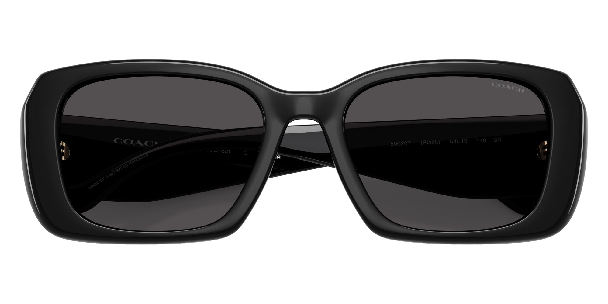 Coach HC8435U CBY82 500287 54 - Black / Gray Solid #id:hc8435u500287_s:100120