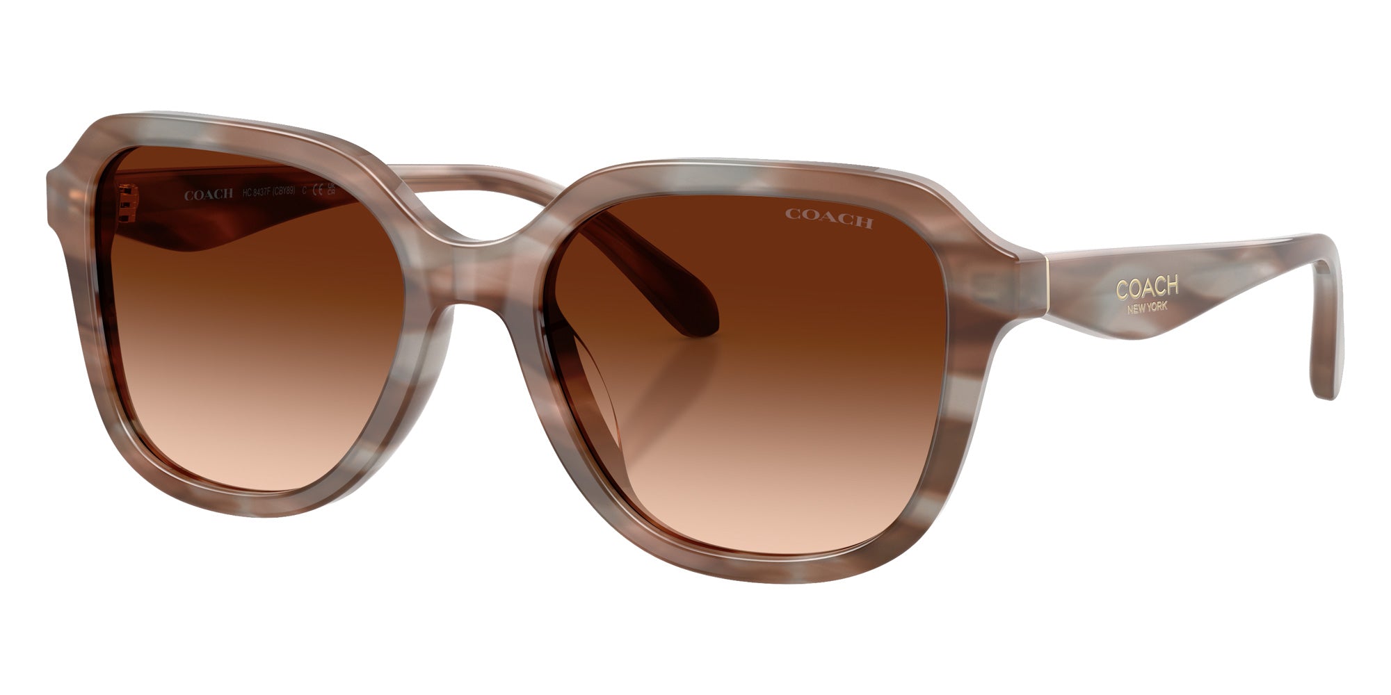 Coach HC8437F CBY89 590174 56 - Striated Redwood/Maple / Brown Gradient #id:hc8437f590174_s:104105