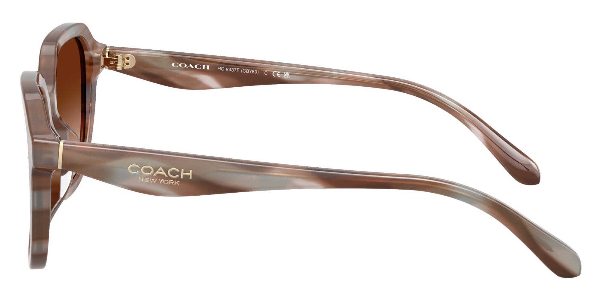 Coach HC8437F CBY89 590174 56 - Striated Redwood/Maple / Brown Gradient #id:hc8437f590174_s:104110