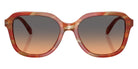 Coach HC8437U CBY87 590018 53 - Striated Chestnut / Smokey Peach Gradient #id:hc8437u590018_s:106100