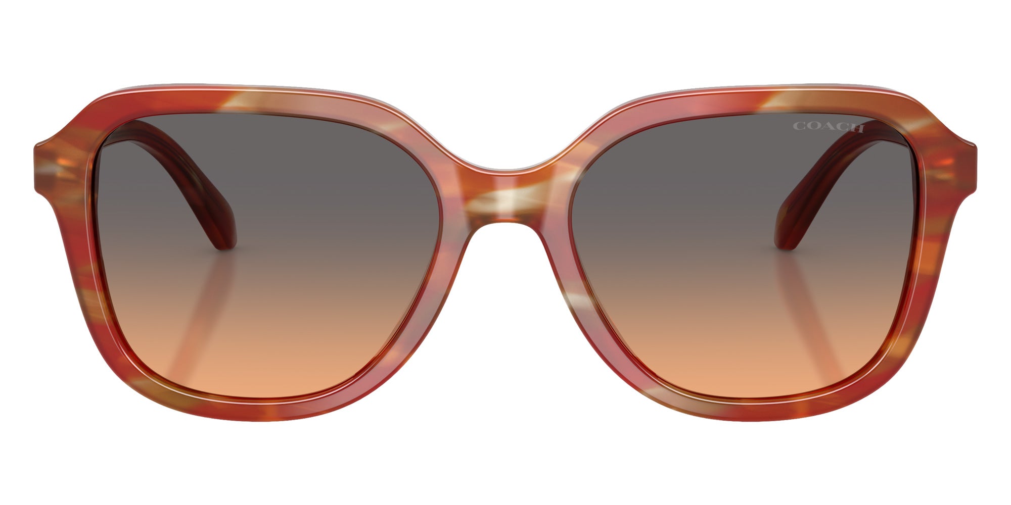 Coach HC8437U CBY87 590018 53 - Striated Chestnut / Smokey Peach Gradient #id:hc8437u590018_s:106100