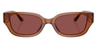 Coach HC8439U CBZ52 581175 53 - Transparent Brown / Wine Solid #id:hc8439u581175_s:102100