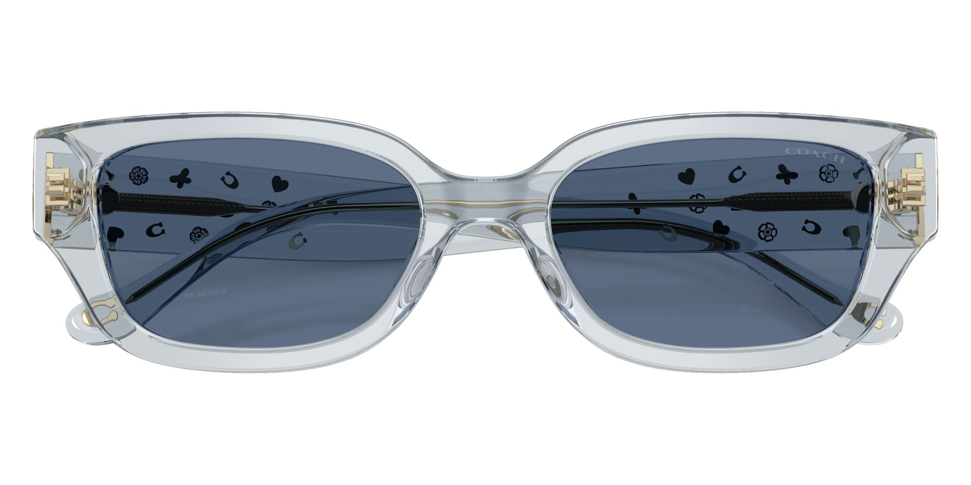 Coach HC8439U CBZ52 590480 53 - Transparent Light Blue / Blue Solid #id:hc8439u590480_s:104120