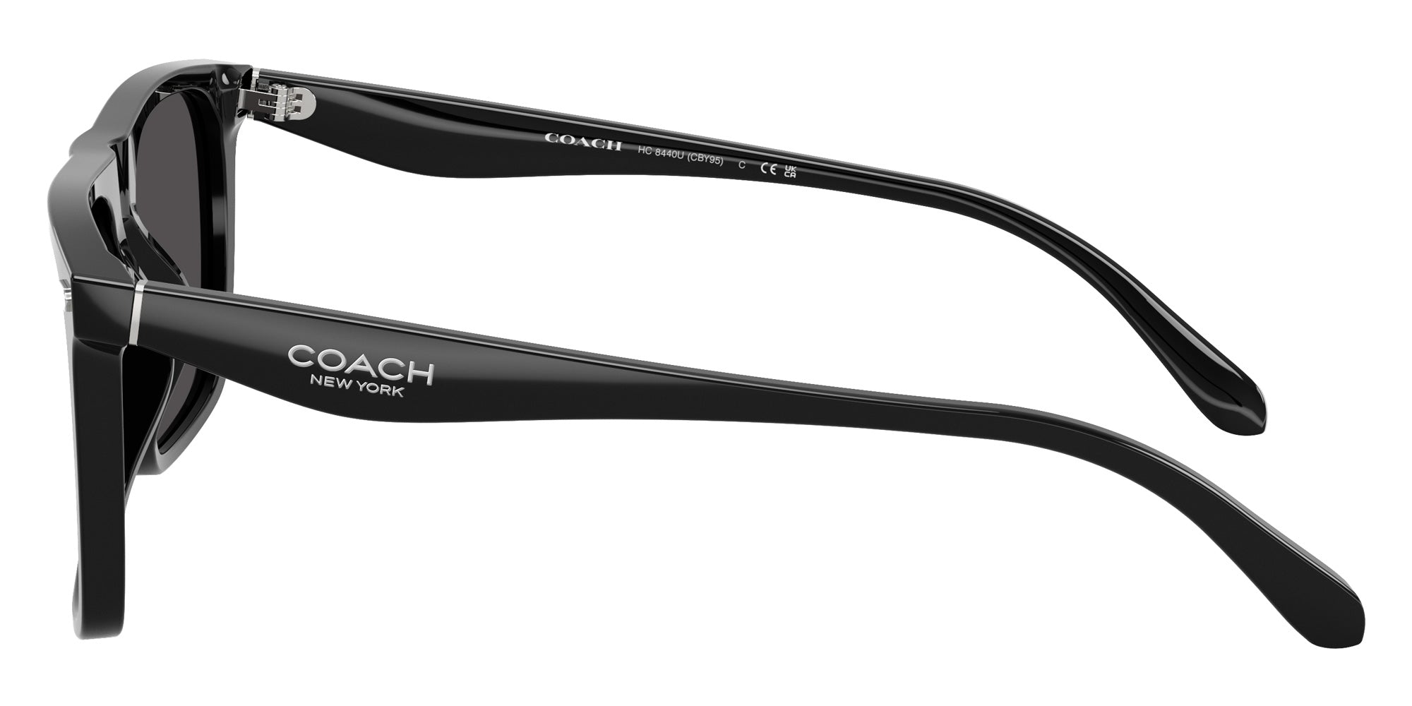 Coach HC8440U CBY95 500287 57 - Black / Gray Solid #id:hc8440u500287_s:100110