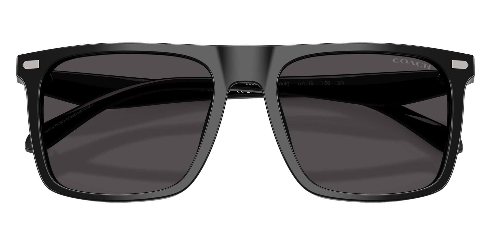Coach HC8440U CBY95 500287 57 - Black / Gray Solid #id:hc8440u500287_s:100120