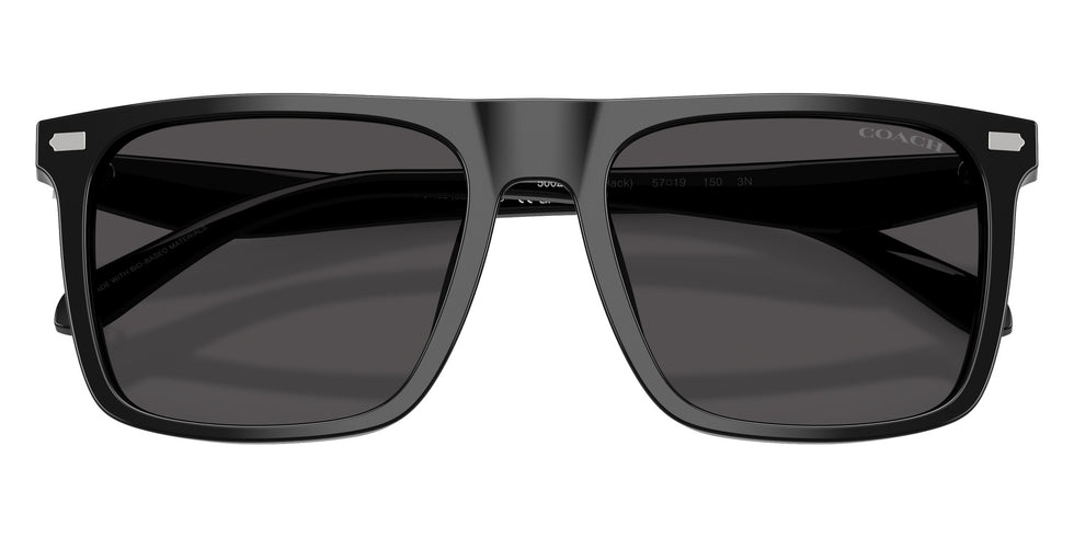 Coach HC8440U CBY95 500287 57 - Black / Gray Solid #id:hc8440u500287_s:100120