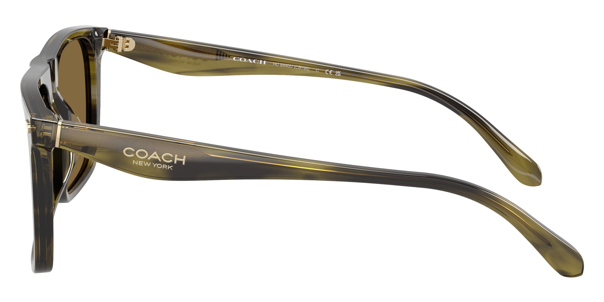 Coach HC8440U CBY95 5907S7 57 - Olive Stripes / Green Gray #id:hc8440u5907s7_s:104110