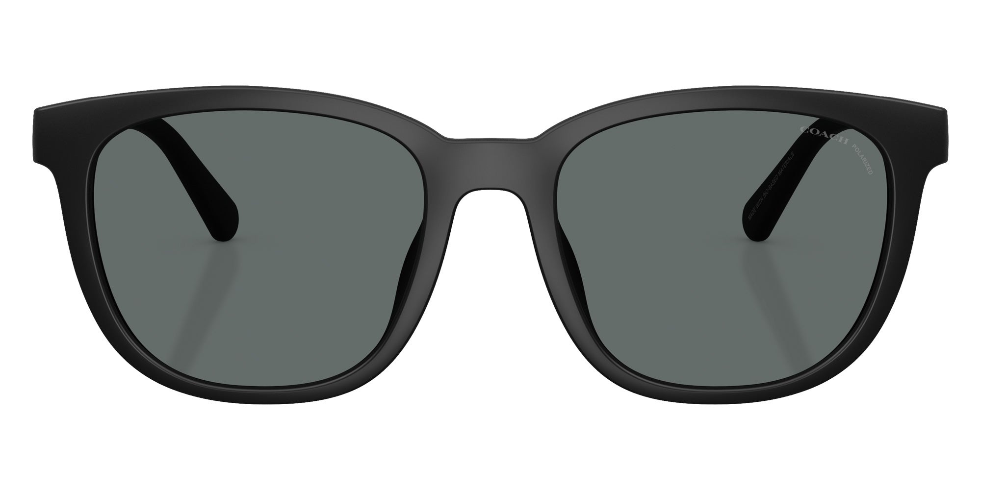 Coach HC8442U CCA00 500281 54 - Matte Black / Gray Solid Polarized #id:hc8442u500281_s:100100