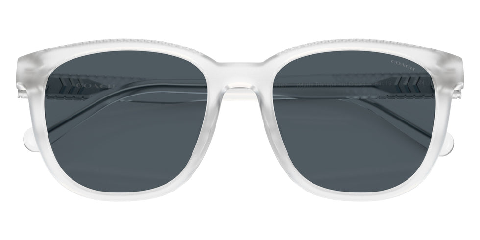 Coach HC8442U CCA00 511187 54 - Transparent Clear / Blue Gray Solid #id:hc8442u511187_s:104120