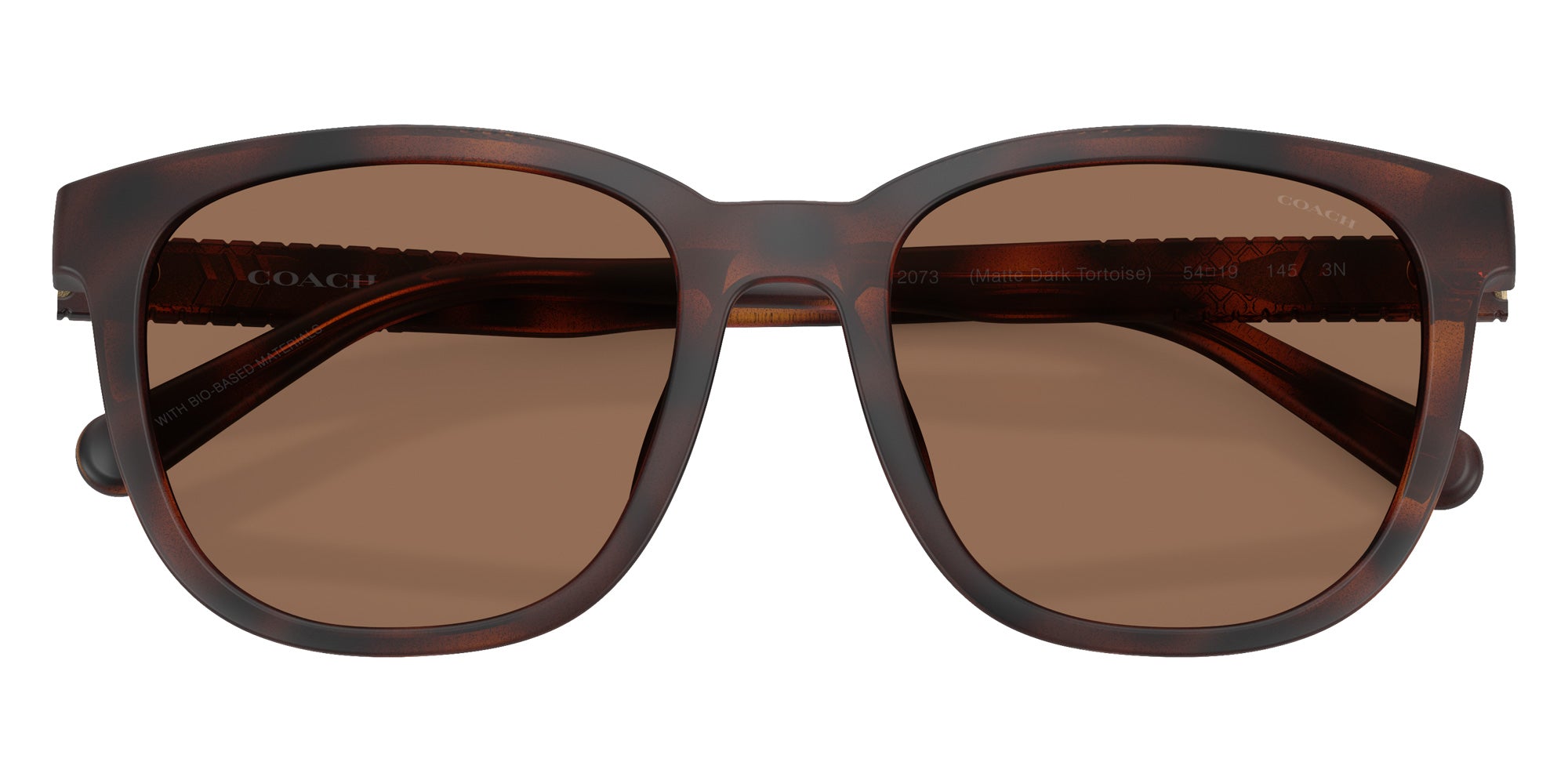 Coach HC8442U CCA00 512073 54 - Matte Dark Tortoise / Brown Solid #id:hc8442u512073_s:106120