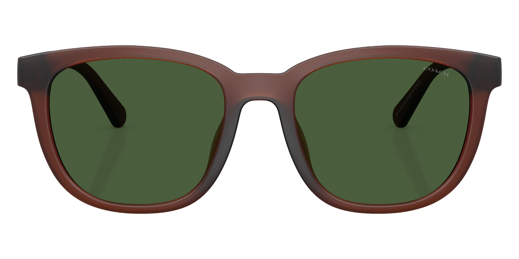 Coach HC8442U CCA00 591171 54 - Matte Transparent Brown / Green Solid #id:hc8442u591171_s:108100