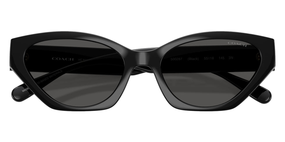 Coach HC8459U CFT83 500287 55 - Black / Gray Solid #id:hc8459u500287_s:100120