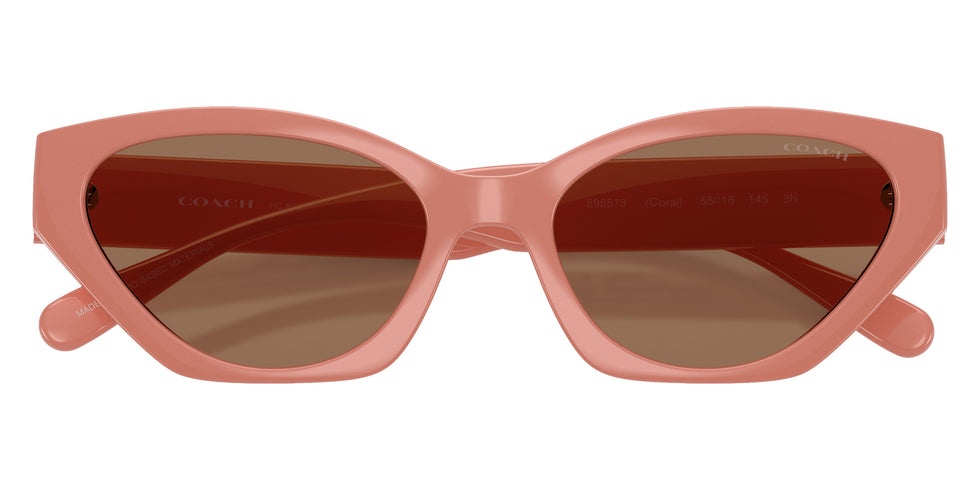 Coach HC8459U CFT83 595573 55 - Coral / Brown Solid #id:hc8459u595573_s:102120