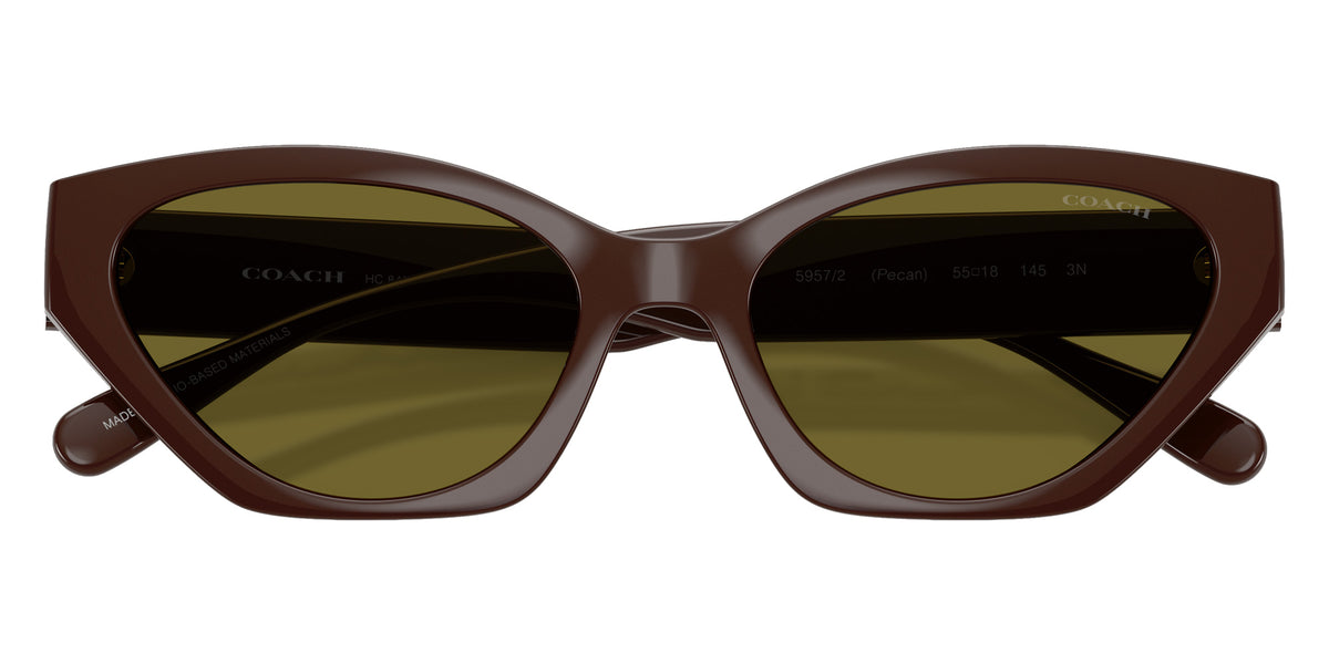 Coach HC8459U CFT83 5957/2 55 - Pecan / Olive Green Solid #id:hc8459u59572_s:106120