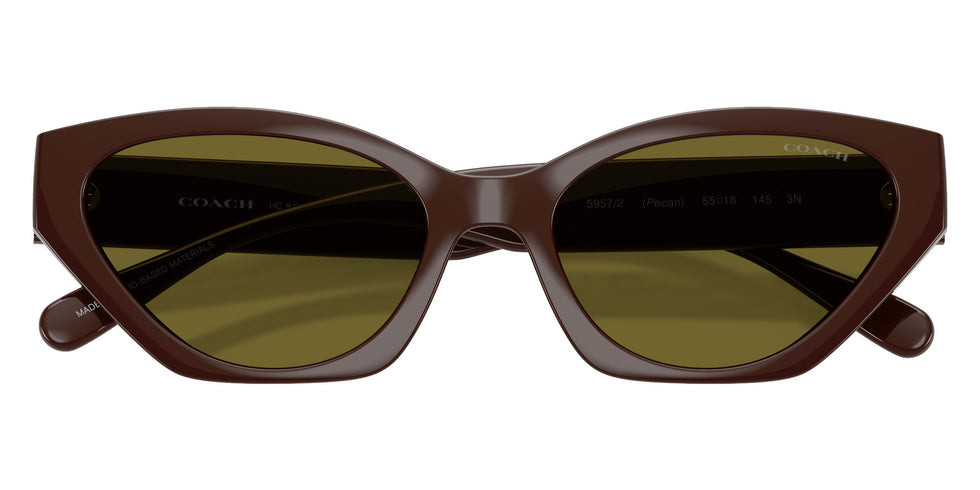 Coach HC8459U CFT83 5957/2 55 - Pecan / Olive Green Solid #id:hc8459u59572_s:106120